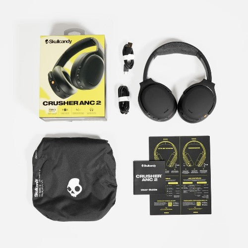 Skullcandy Crusher ANC 2 Headphones Wired & Wireless Head-band Calls/Music USB Type-C Bluetooth Grey