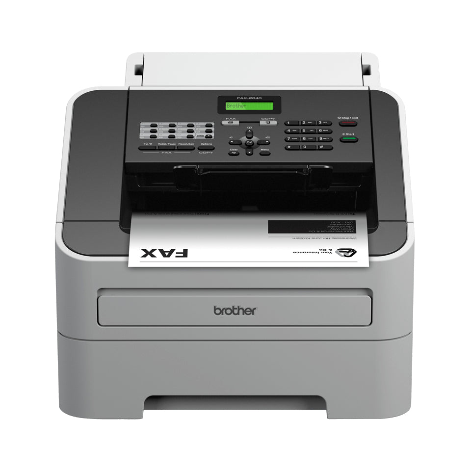 Brother FAX-2840 fax machine Laser 33.6 Kbit/s A4 Black, Grey