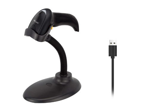 Equip USB 1D Laser Barcode Scanner, with Stand