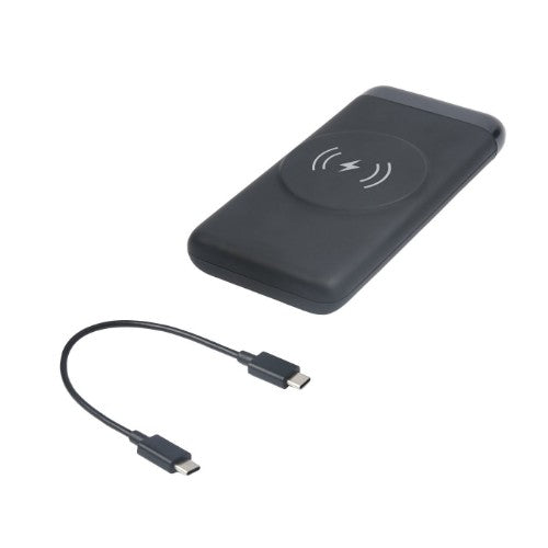 eSTUFF ES641042 power bank Lithium Polymer (LiPo) 10000 mAh Wireless charging Black