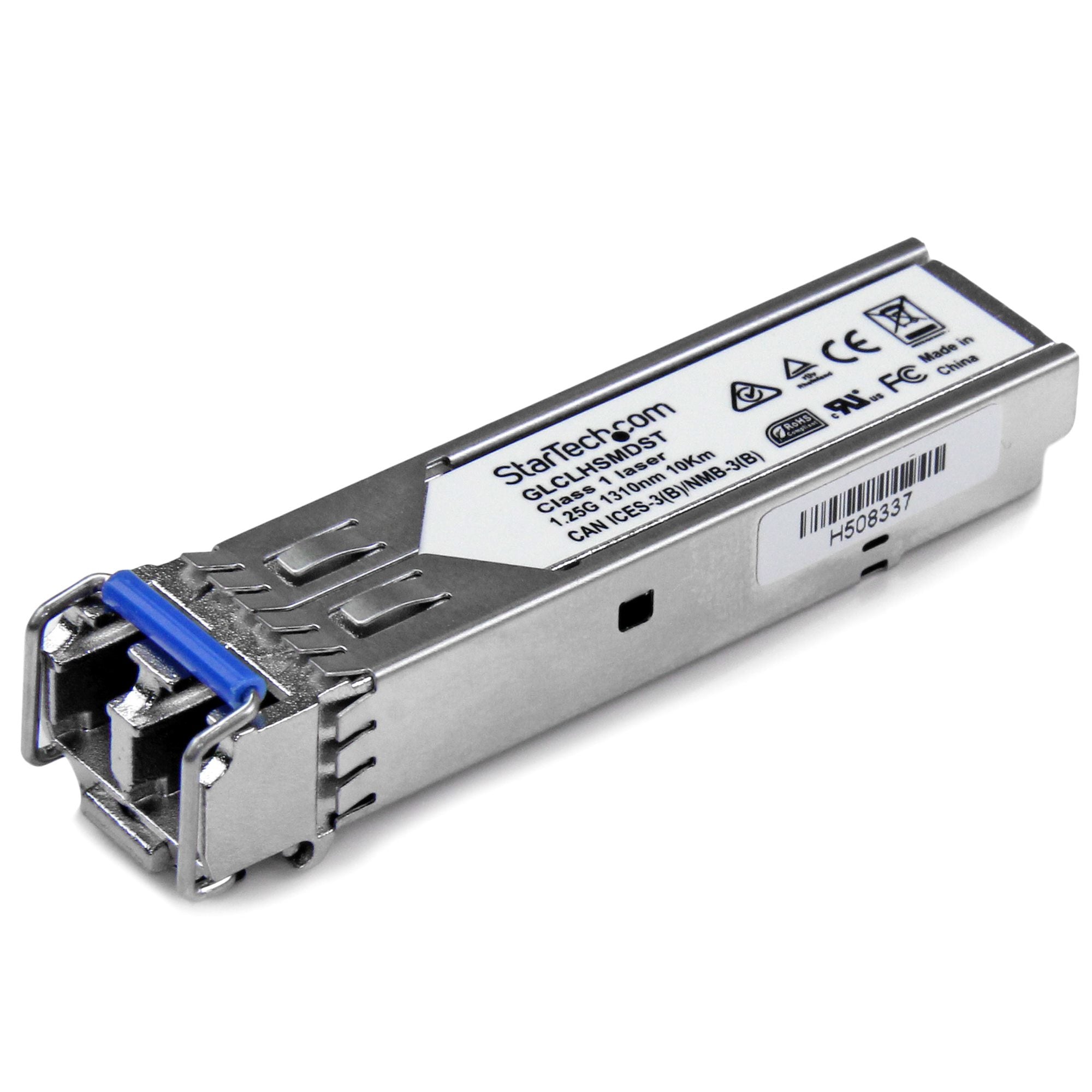 StarTech.com Cisco GLC-LH-SMD Compatible SFP Transceiver Module - 1000BASE-LX/LH~Cisco GLC-LH-SMD Compatible SFP Module - 1000BASE-LX/LH - 1GbE Single Mode Fiber SMF Optic Transceiver - 1GE Gigabit Ethernet SFP - LC 10km - 1310nm - DDM Cisco Firepower, AS