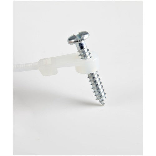 StarTech.com 4"(10cm) Cable Ties with Mounting Hole - 1/16"(2mm) wide, 7/8"(24mm) Bundle Dia. 18lb(8kg) Tensile Strength, Nylon 66 Self Locking Ties w/Screw Hole, UL Listed, 100 Pack
