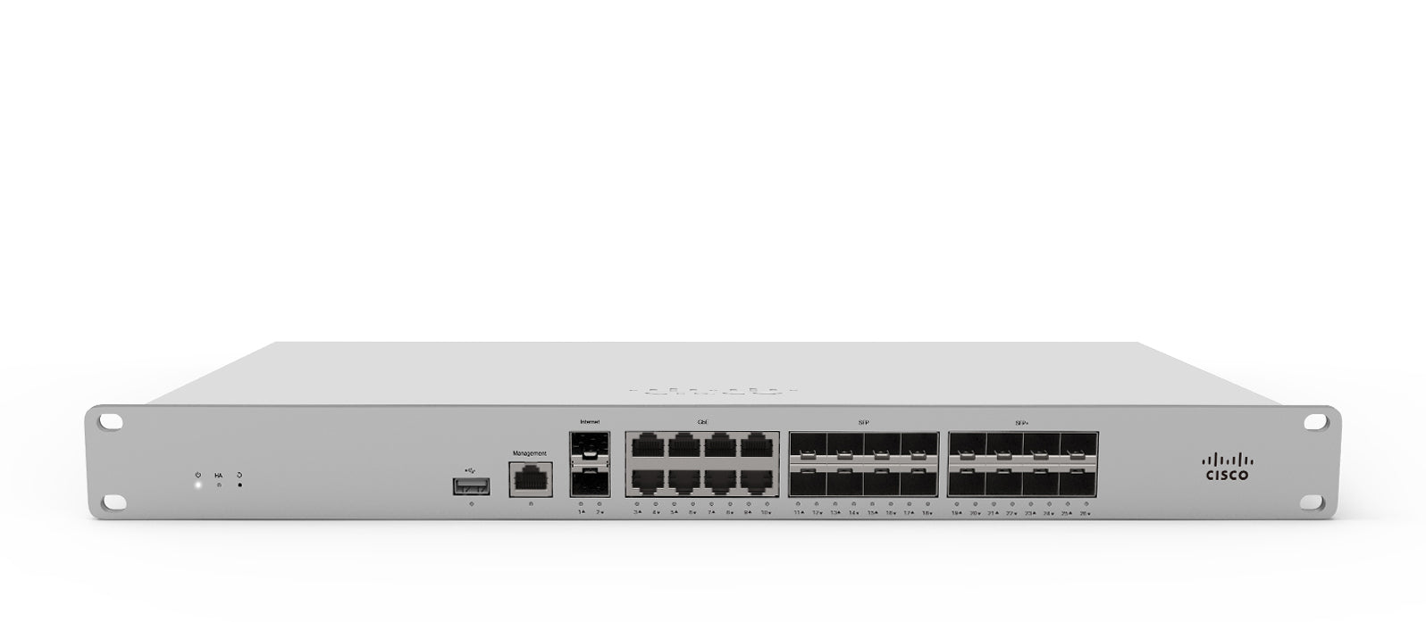 Cisco Meraki MX250 hardware firewall 1U 4 Gbit/s