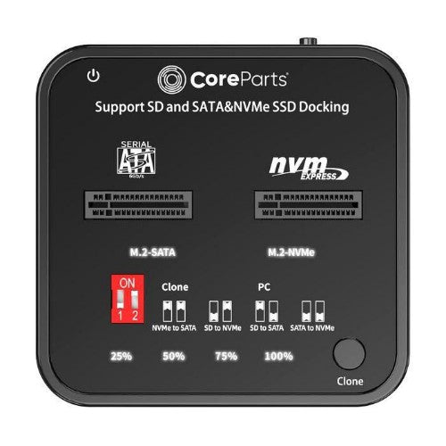 CoreParts MS-CLONER-M2-SD media duplicator Black