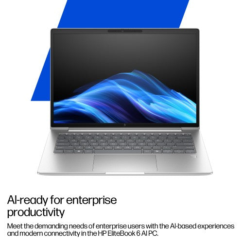 HP EliteBook 6 G1i 14 inch Notebook AI PC Wolf Pro Security Edition Intel Core Ultra 7 255H Laptop 35.6 cm (14") 2.5K 48 GB DDR5-SDRAM 1 TB SSD Wi-Fi 7 (802.11be) Windows 11 Pro Silver