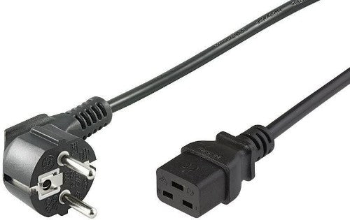 Microconnect PE0771902 power cable Black 2 m Power plug type E+F C19 coupler