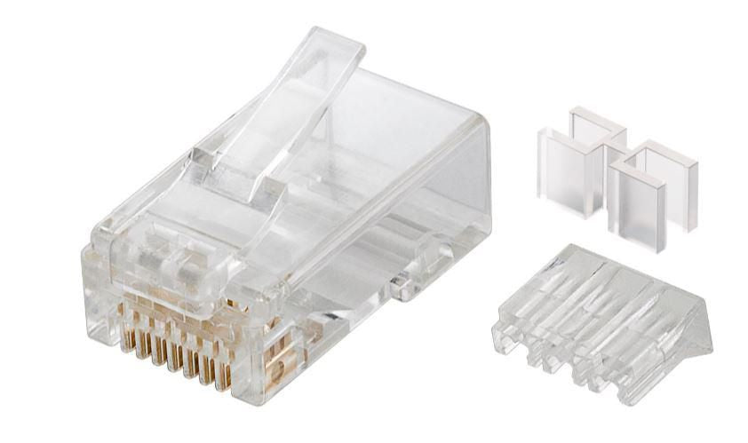 Microconnect KON511-10 wire connector RJ45 Transparent