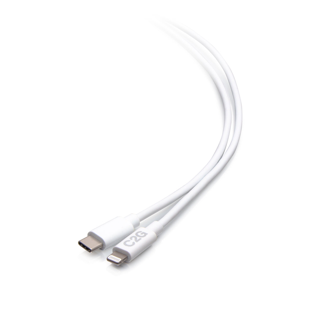 C2G 6ft (1.8m) USB-C® Male to Lightning Male Sync and Charging Cable - White