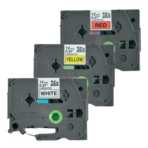 Brother TZE-31M3 DirectLabel multi pack TZE-231/431/631 12mm x 8m Pack=3 for Brother P-Touch TZ 3.5-18mm/6-12mm/6-18mm/6-24mm/6-36mm