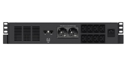 Infosec X4 1000 RM Plus uninterruptible power supply (UPS) Line-Interactive 1 kVA 600 W 10 AC outlet(s)