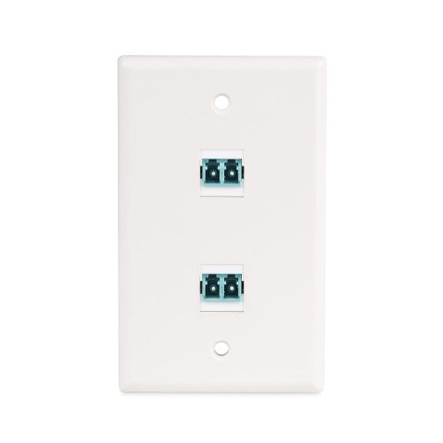 StarTech.com LC to LC Coupler, LC Fiber Coupler, LC/UPC Keystone Jack, Duplex Fiber Optic LC Keystone Coupler for Patch Panel