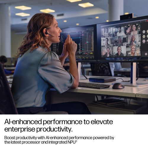 HP EliteDesk 8 Mini G1i AI Intel Core Ultra 7 265T 16 GB DDR5-SDRAM 1 TB SSD Windows 11 Pro Mini PC AI PC Black