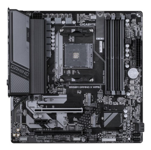 GIGABYTE B550M GAMING X WIFI6 Motherboard - AMD Ryzen 5000 CPUs, 5+3 Phases VRM, up to 3200MHz DDR4, 1xPCIe 4.0 + 1xPCIe 3.0 M.2, Wi-Fi 6, 1GbE LAN, USB 3.2 Gen 1