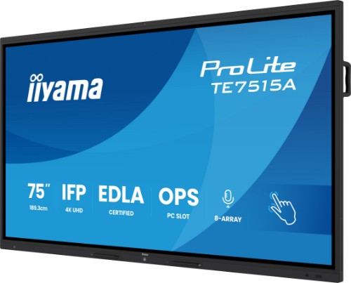 iiyama 75" 4K UHD Google EDLA Certified IFP Interactive Display – Where Design Meets Performance