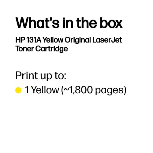 HP CF212A/131A Toner cartridge yellow, 1.8K pages ISO/IEC 19798 for HP Pro 200
