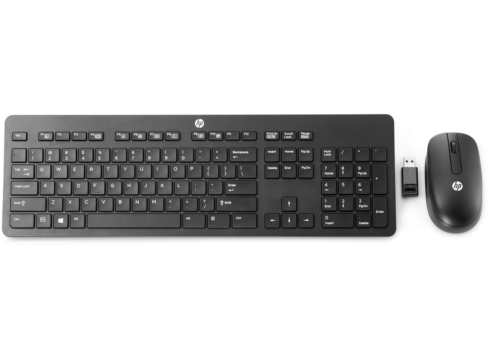 HP 803844-211 keyboard Mouse included Office RF Wireless Hungarian Black