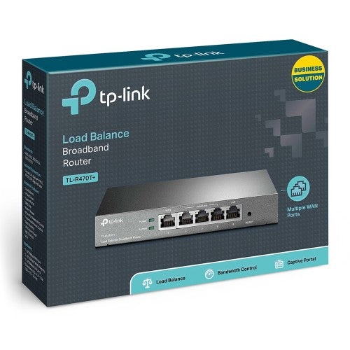 TP-Link TL-R470T+ wired router Fast Ethernet Black
