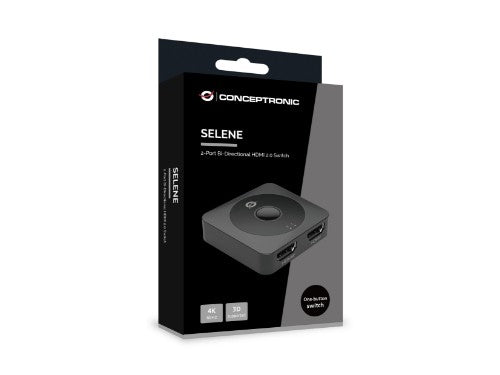 Conceptronic SELENE01B 2-Port Bi-Directional HDMI 2.0 Switch, 4K60Hz