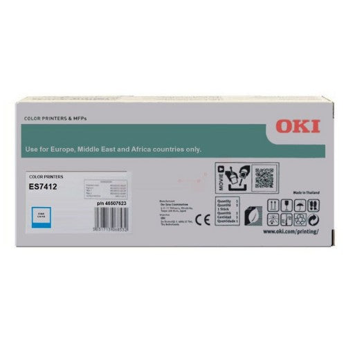 OKI 46507623 Toner-kit cyan, 11.5K pages for OKI ES 7412