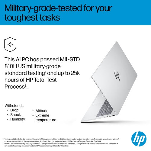 HP OmniBook 7 AI 16-ay0003na Intel Core Ultra 5 225H Laptop 40.6 cm (16") 2K 16 GB DDR5-SDRAM 1 TB SSD Wi-Fi 6E (802.11ax) Windows 11 Home AI PC Silver