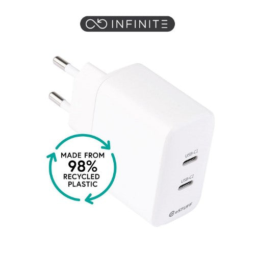 eSTUFF ES637035 mobile device charger Smartphone White AC Fast charging Indoor