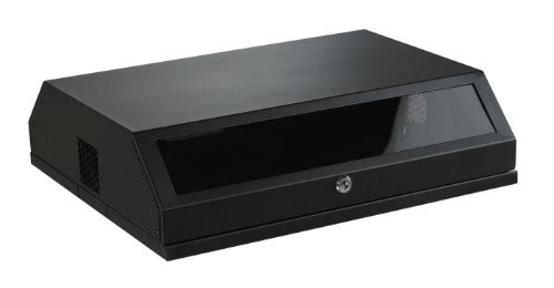 Lanview RWSLMBL rack cabinet 8U Wall mounted rack Black