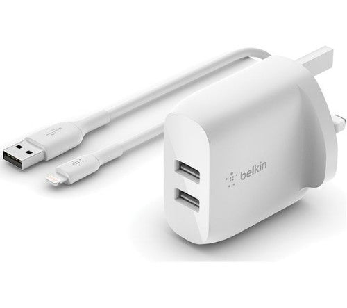 Belkin WCD001MY1MWH mobile device charger Universal White AC Indoor