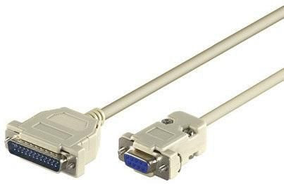 Microconnect IBM029-2 serial cable Grey 1.8 m DB25 DB9