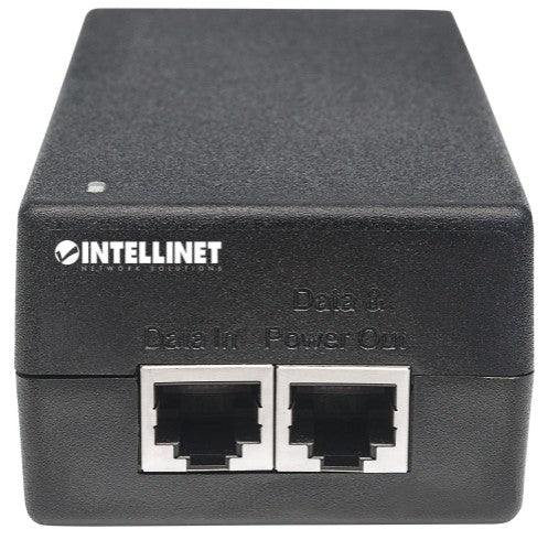 Intellinet Gigabit Ultra PoE+ Injector, 1 x 60 W Port, IEEE 802.3bt and IEEE 802.3at/af Compliant, Plastic Housing (UK Power Cord)