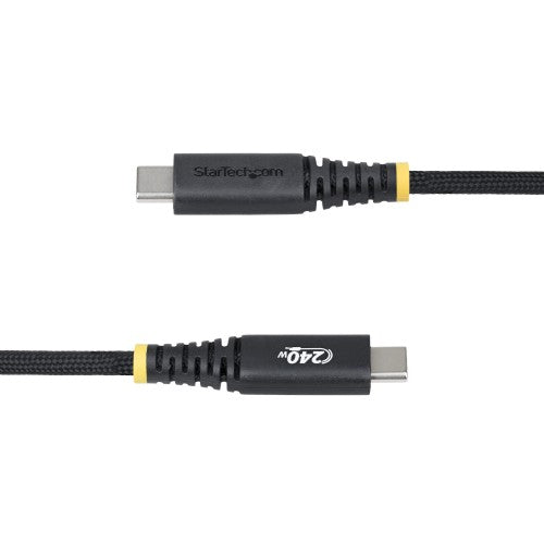 StarTech.com 3ft (1m) USB-C Charging Cable, Durable and Ultra-Flexible, 240W (5A) PD EPR, USB 2.0 Laptop Charger Cable, USB-IF Certified, Rugged USB-C Charging Cord