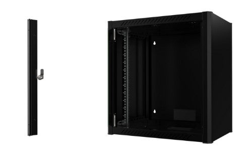 Lanview RWM12U45BL rack cabinet 12U Wall mounted rack Black