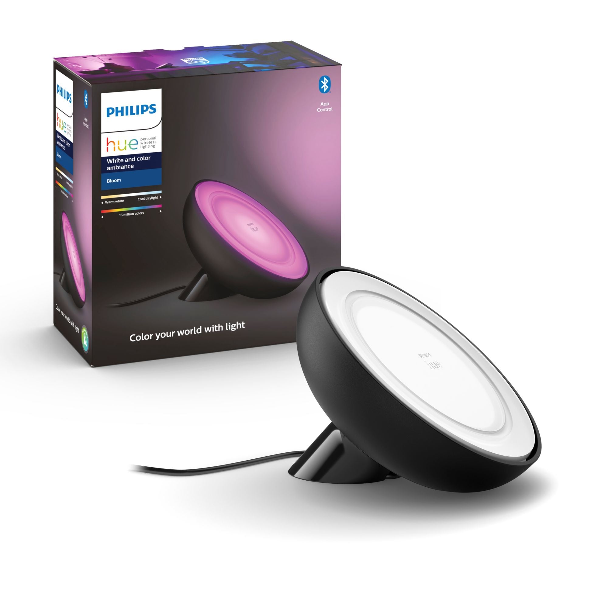 Philips Hue White and colour ambience Bloom table lamp