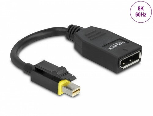 DeLOCK 65978 video cable adapter 0.15 m Mini DisplayPort DisplayPort Black
