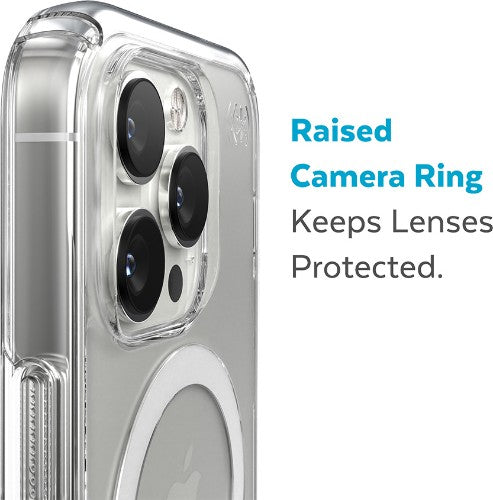 Speck Presidio Perfect Clear + MS Apple iPhone 14 Pro Max Clear - with Microban