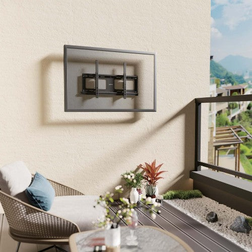 Manhattan Outdoor Wall Mount for TV & Monitors (Tiltable Anti Theft), For screens 37" to 65", VESA compatability: all between 200x200mm and 600x400mm - check the dimensions of the four mounting holes on back of screen to ensure it fits, Max 80kg, Lockable