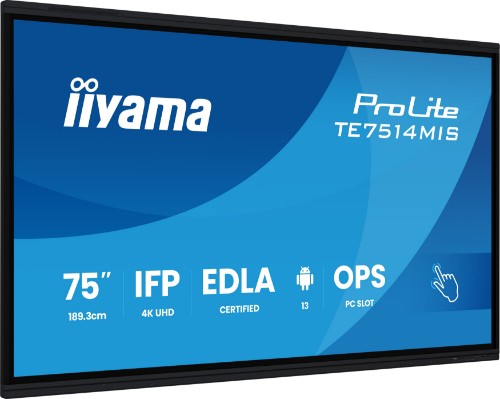 iiyama 75" Google EDLA Certified Interactive display for seamless integration and collaboration in education and enterprise