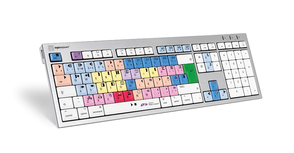 Logickeyboard LKB-MCOM4-CWMU-UK keyboard Office USB QWERTY UK English Multicolour