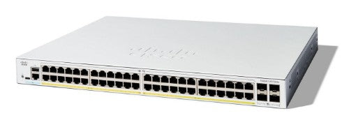 Cisco Catalyst 1200-48P-4X Smart Switch, 48 Port GE, PoE, 4x10GE SFP+, Limited Lifetime Protection (C1200-48P-4X)