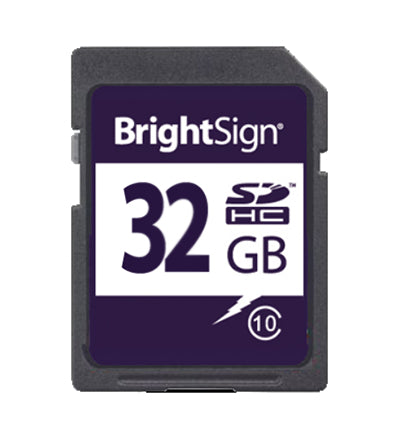 BrightSign 32GB SDHC Class 10 MLC