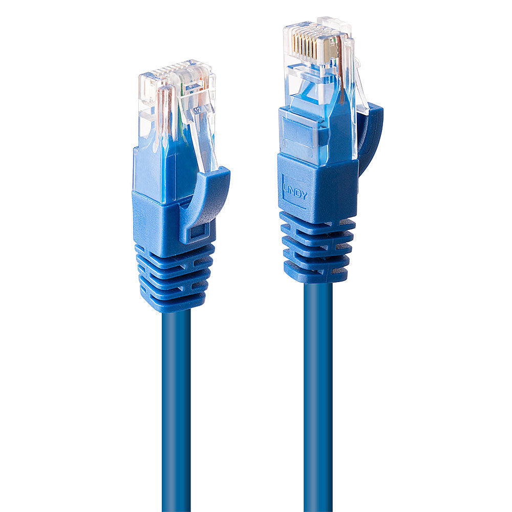 Lindy 0.5m Cat.6 U/UTP Network Cable, Blue