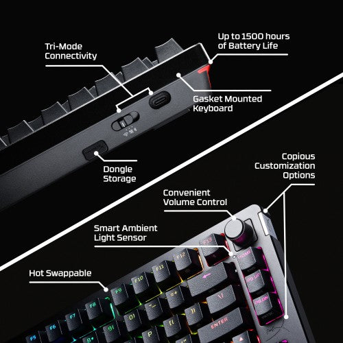 HyperX Alloy Rise 75 Wireless - Gaming Keyboard