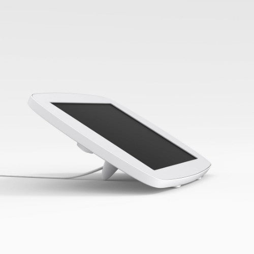 Bouncepad Lounge with Reinforced USB Cable | Apple iPad Pro 4th & 5th Gen 12.9 (2020 - 2021) | White | Exposed Front Camera and Home Button