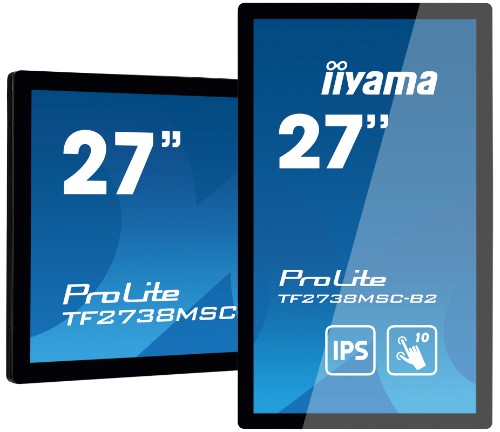 iiyama ProLite 27” 10pt open frame touch monitor with edge-to-edge glass