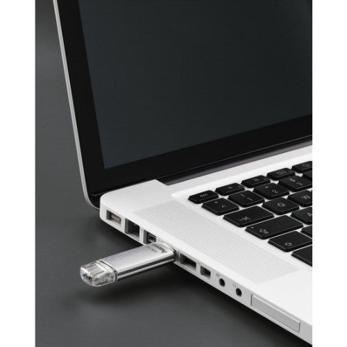 Hama C-Laeta USB flash drive 16 GB USB Type-A / USB Type-C 3.2 Gen 1 (3.1 Gen 1) Silver