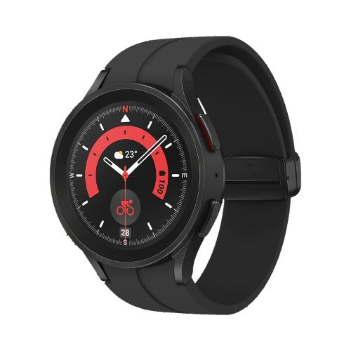 Samsung Galaxy Watch5 Pro 3.56 cm (1.4") OLED 45 mm Digital 450 x 450 pixels Touchscreen Black Wi-Fi GPS (satellite)