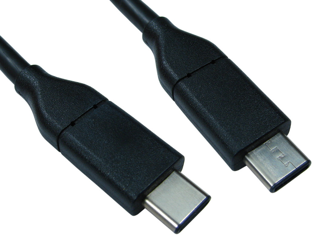 Cables Direct USB C/USB C 1m USB cable USB 3.2 Gen 2 (3.1 Gen 2) Black