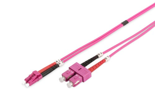 Digitus Fiber Optic Multimode Patch Cord, OM4, LC / SC