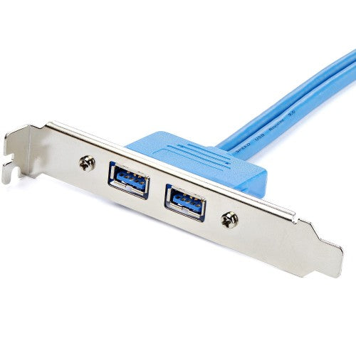 StarTech.com 2 Port USB 3.0 A Female Slot Plate Adapter