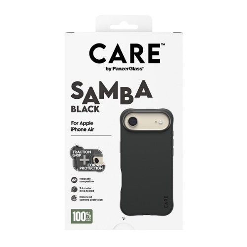 PanzerGlass CARE by ® Fashionable Case Samba Black w. MagSafe iPhone Air
