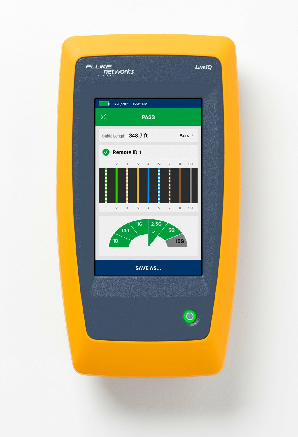 Fluke LIQ-100 network cable tester Twisted pair cable tester